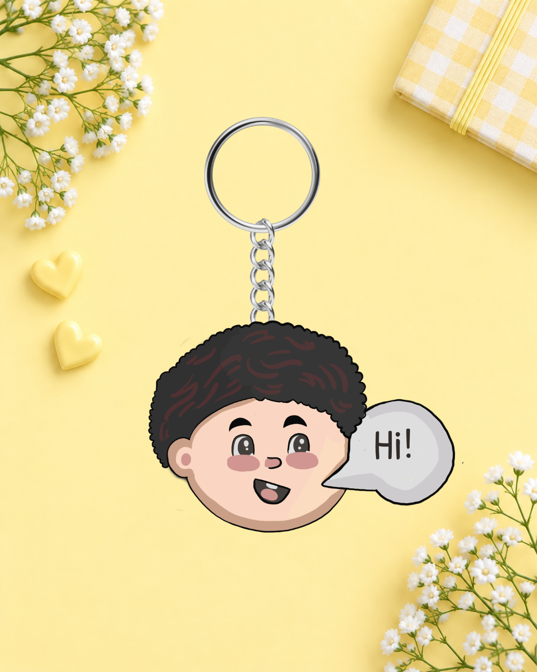 Conversation Starter - Boy Personality Pop Keychain
