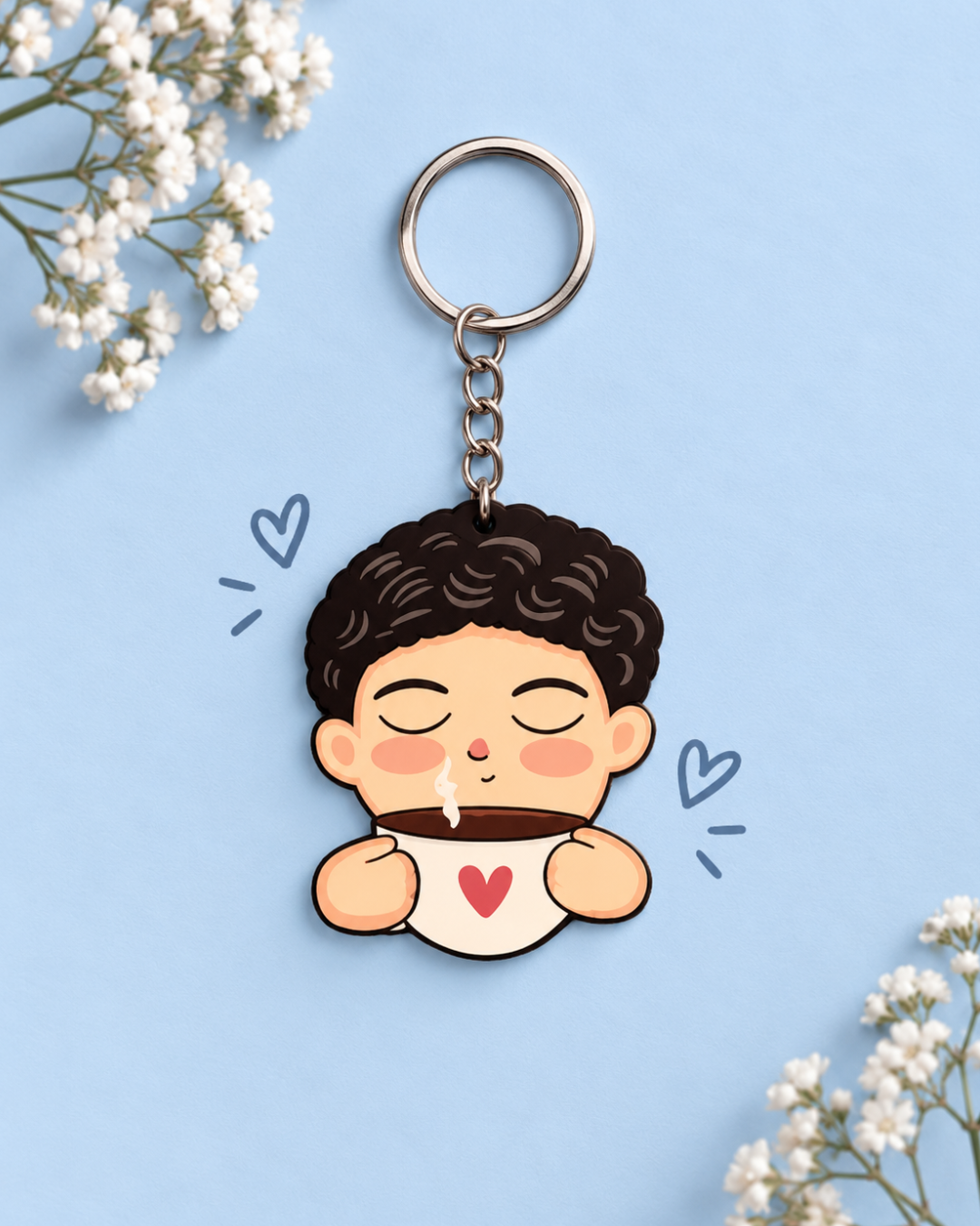 Caffeine / Chai Lover - Boy Personality Pop Keychain