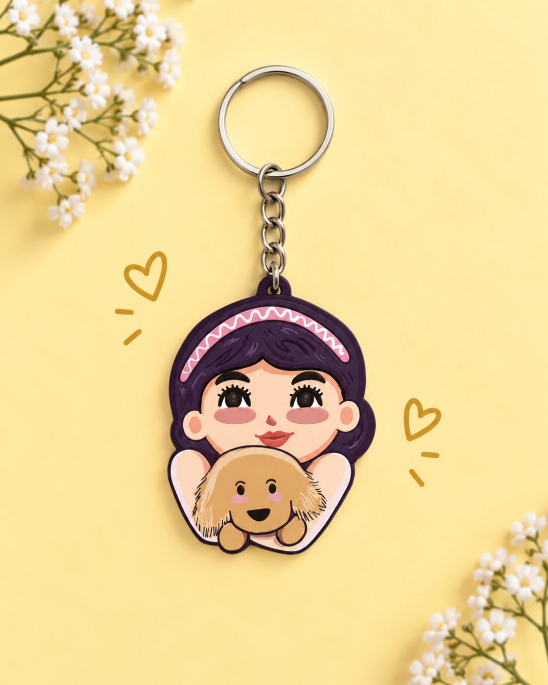 Puppy Love - Girl Personality Pop Keychain