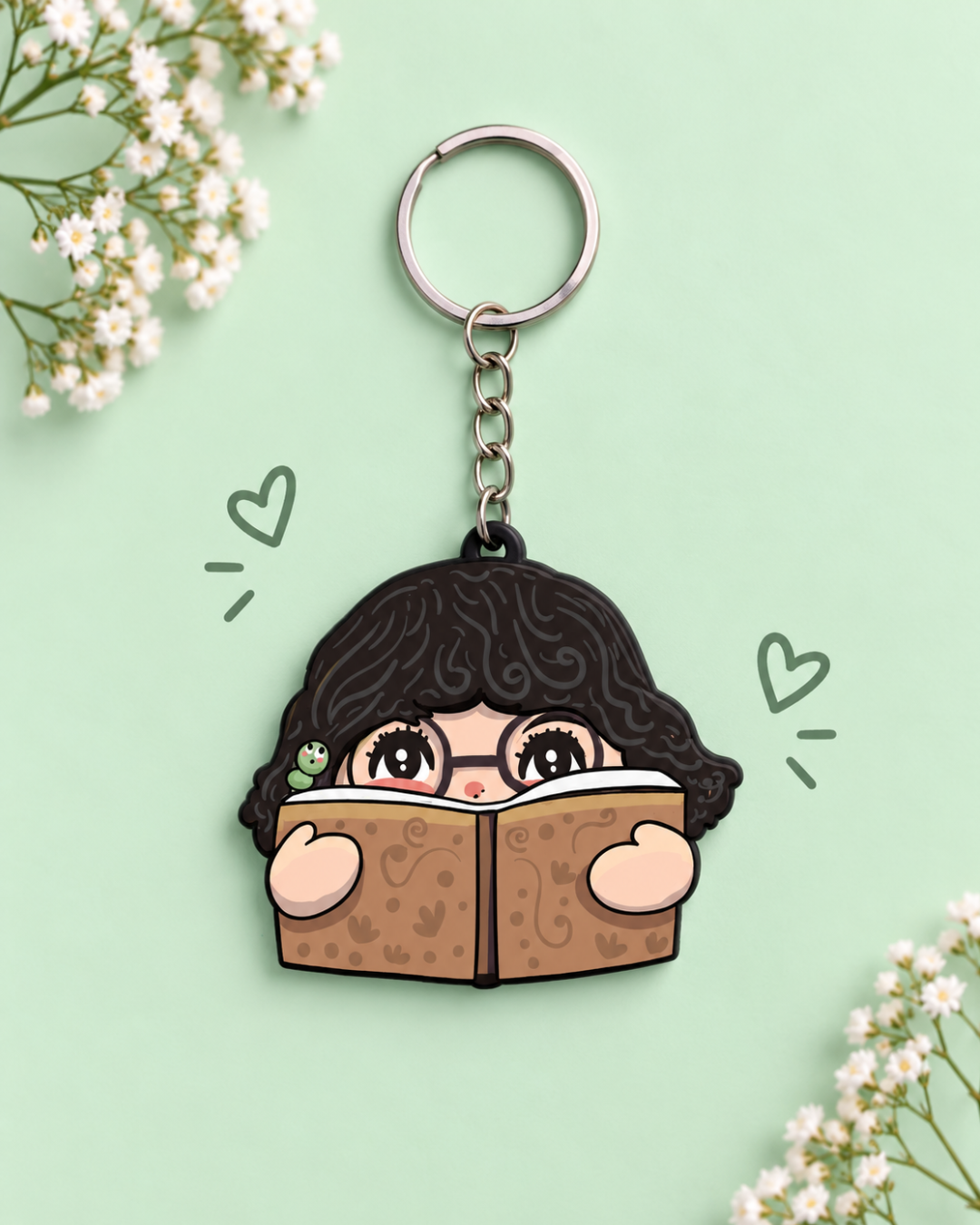 Book Nerd - Girl Personality Pop Keychain