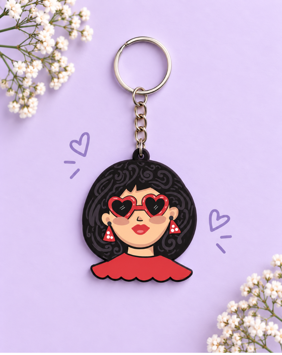 Sass Queen - Girl Personality Pop Keychain