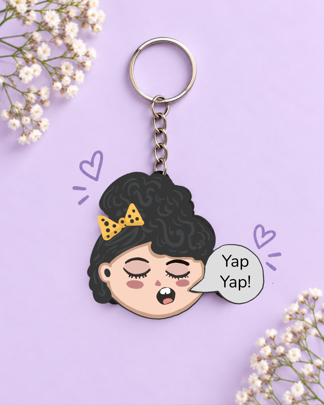 Non-stop Talker - Girl Personality Pop Keychain