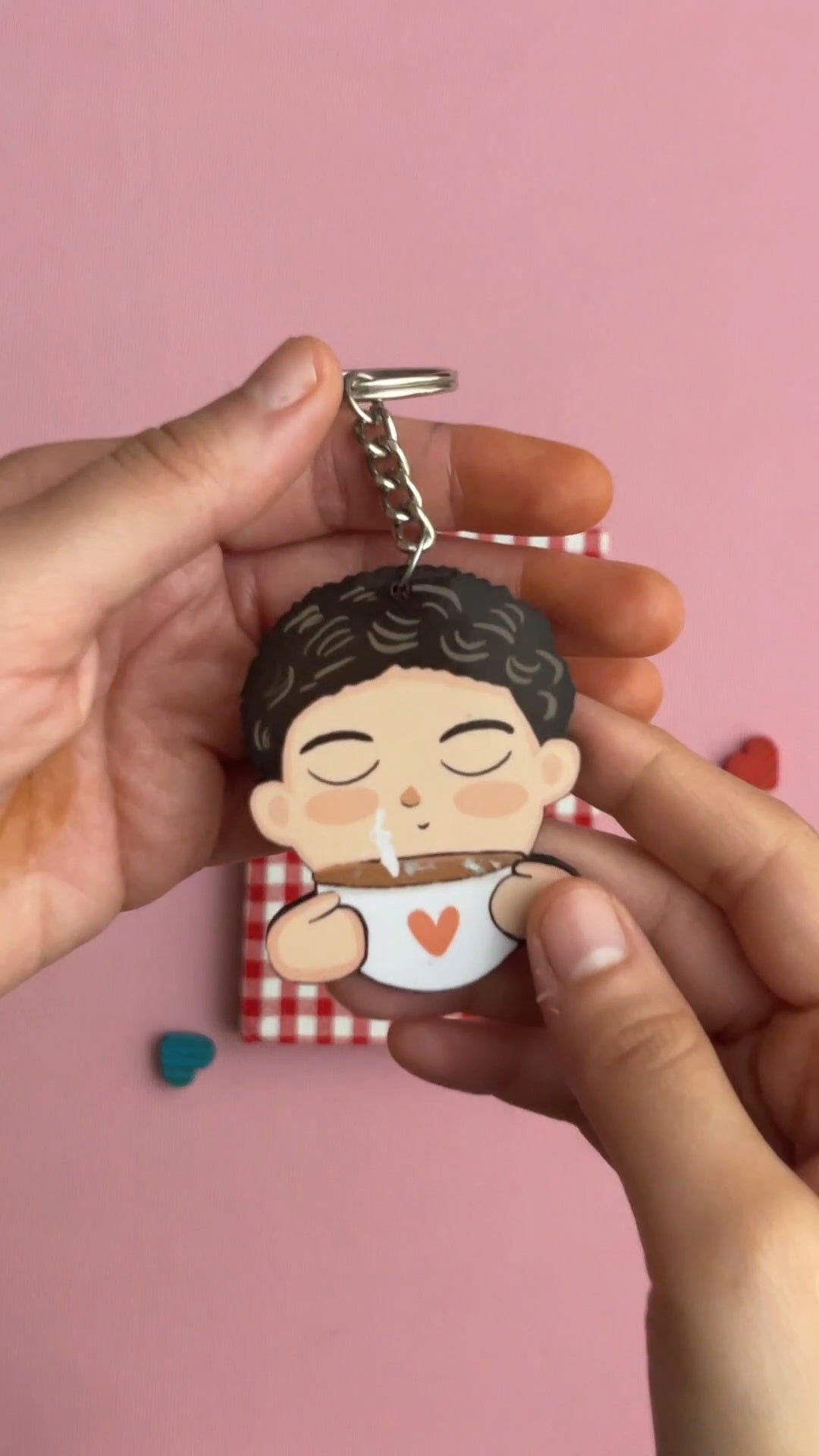 Caffeine / Chai Lover - Boy Personality Pop Keychain