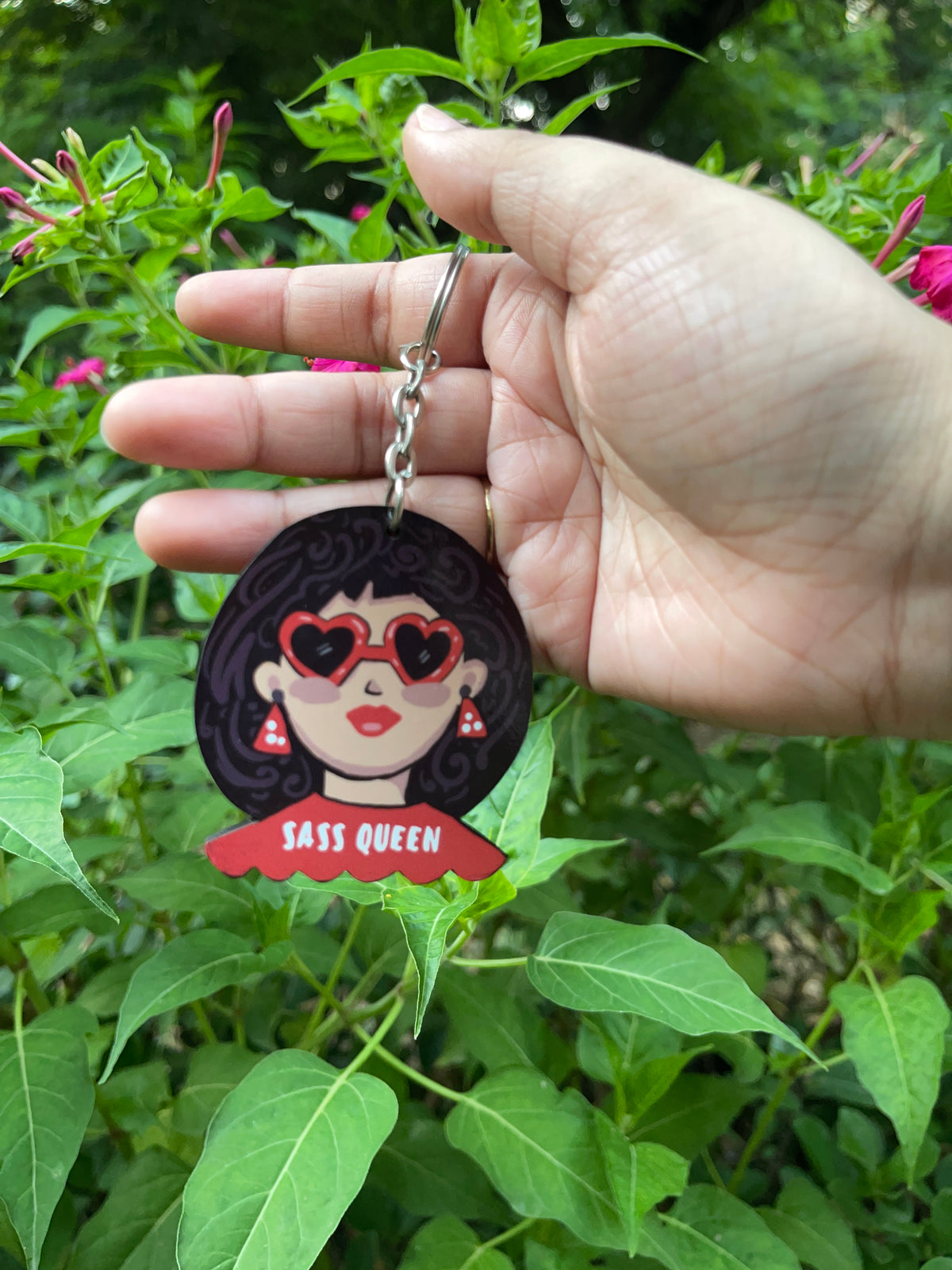 Sass Queen - Girl Personality Pop Keychain
