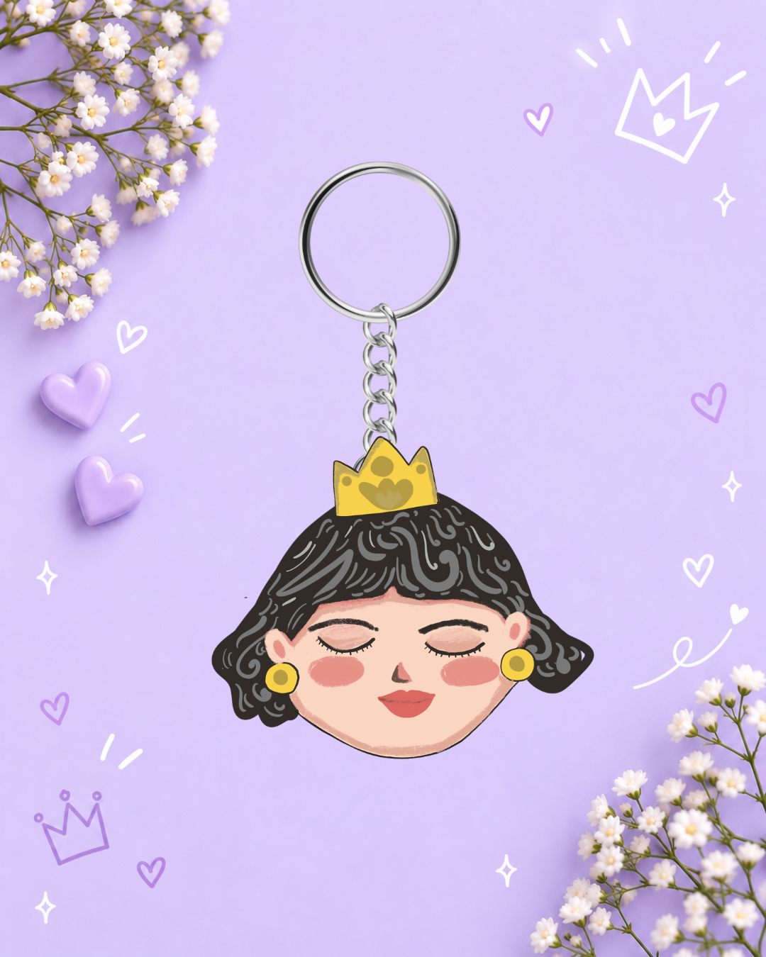Queen - Girl Personality Pop Keychain