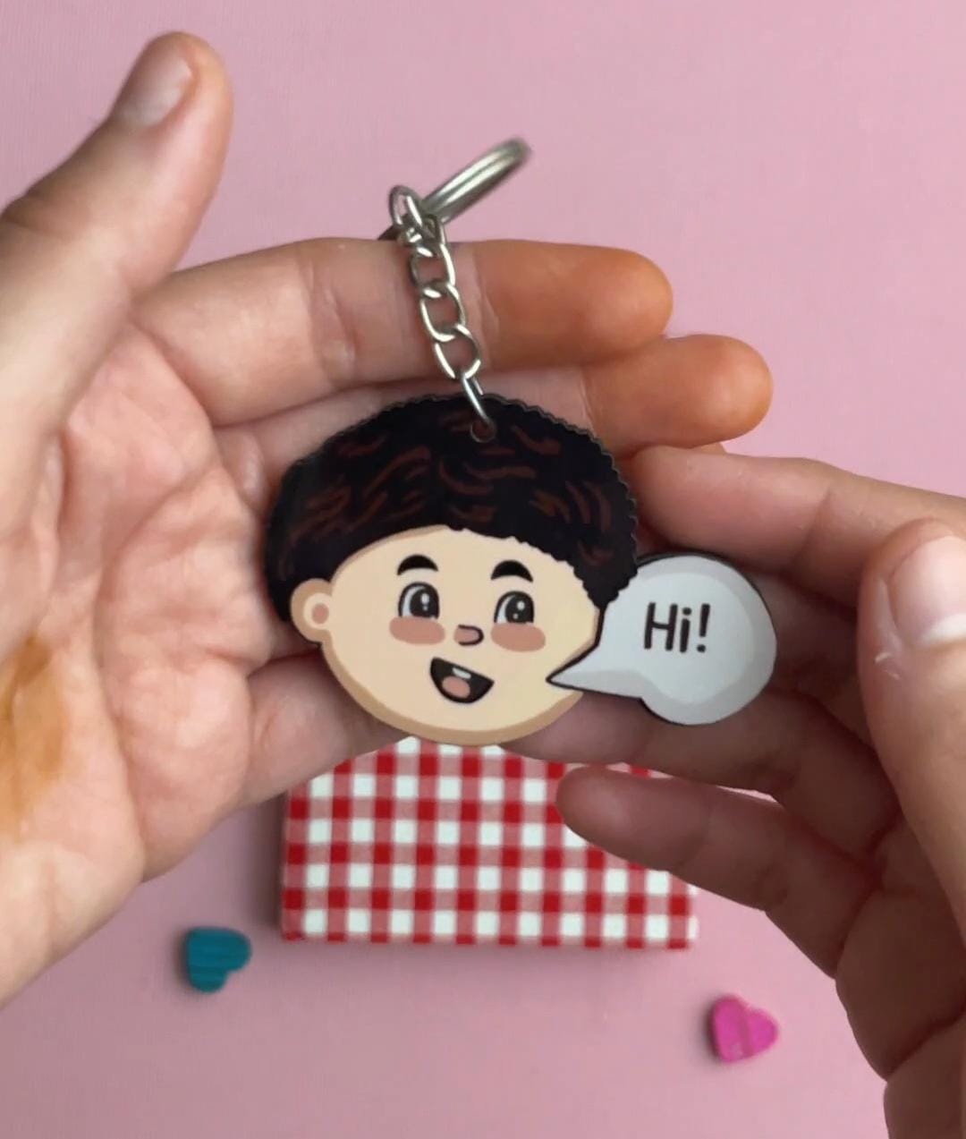 Conversation Starter - Boy Personality Pop Keychain